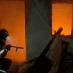 Un incendio arrasó con parte de una casa en zona oeste